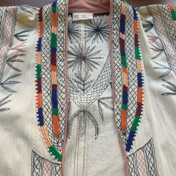 Linen artisan boho blazer - Picture 2 of 5